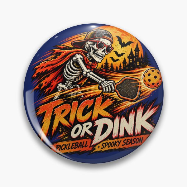 Item preview, Trick or Dink Halloween Pickleball Skeleton – Spooky Season T-Shirt designed and sold by The Comic Hub.