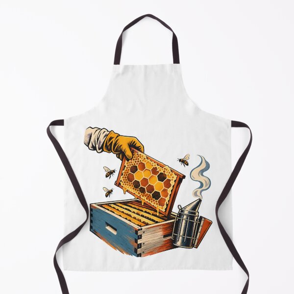 Item preview, Beekeeper Hive Frame Inspection Art designed and sold by Philippa Shop.