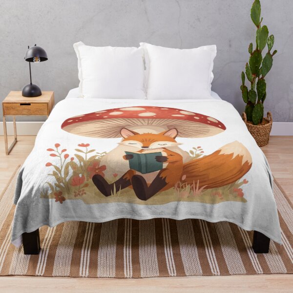 Item preview, Cottagecore Fox Reading Nook designed and sold by Stylestickers55.