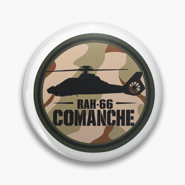 Item preview, RAH-66 Comanche Stealth Helicopter Military Aviation Camouflage Badge Graphic designed and sold by IRON WINGS /USAF.