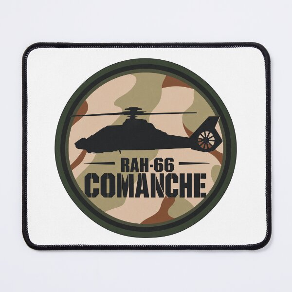 Item preview, RAH-66 Comanche Stealth Helicopter Military Aviation Camouflage Badge Graphic designed and sold by IRON WINGS /USAF.