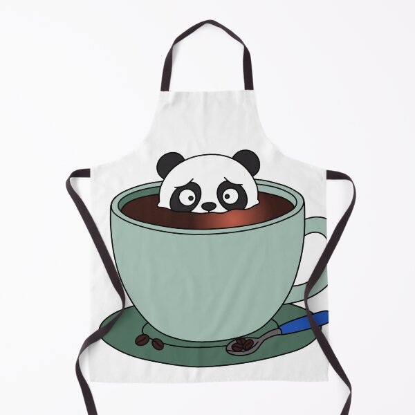 Item preview, Funny WFH Panda Hiding in Coffee Cup designed and sold by Chonkibao.