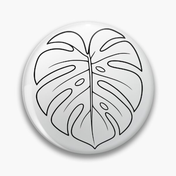 Item preview, Monstera Leaf Line Art – Botanical Design designed and sold by Pommes im Bett.