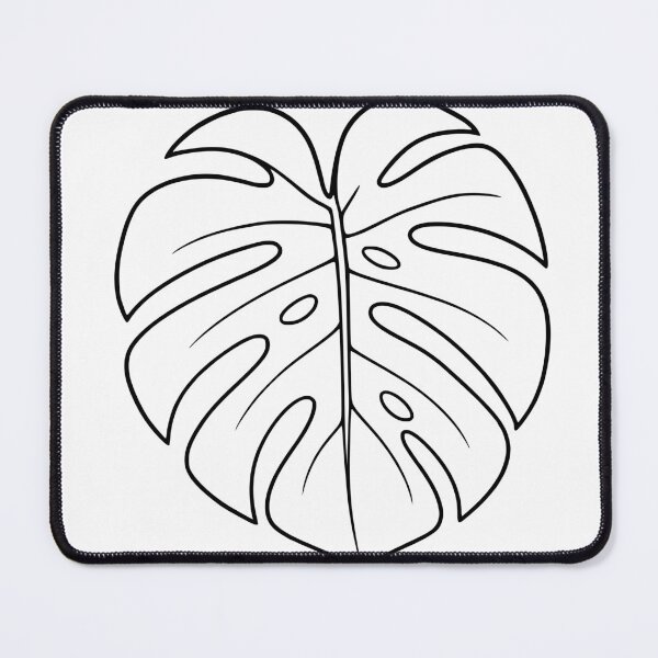 Item preview, Monstera Leaf Line Art – Botanical Design designed and sold by Pommes im Bett.