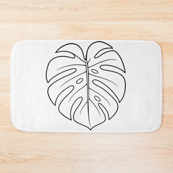 Artikelvorschau, Monstera Blatt Line Art – Botanisches Design entworfen und verkauft von Pommes im Bett.