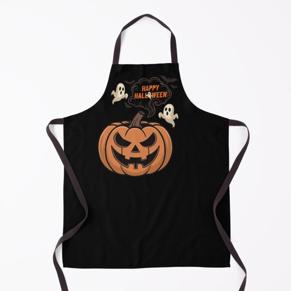 Item preview, Happy Halloween Pumpkin with Ghosts and Bats designed and sold by Vector Woofs.