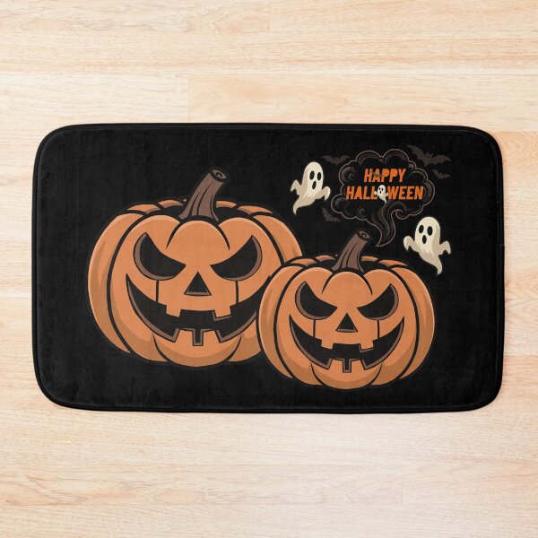 Item preview, Happy Halloween Pumpkin with Ghosts and Bats designed and sold by Vector Woofs.