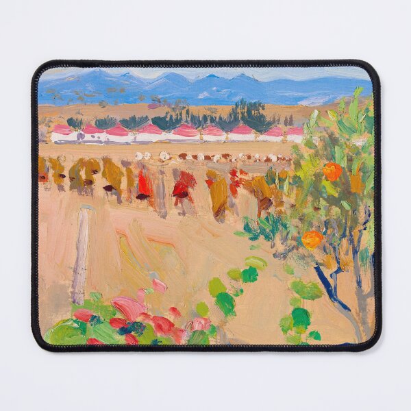Item preview, Outside of Nairobi, Kenya, tropical landscape African Serengeti oil painting print by Akseli Gallen-Kallela designed and sold by Jéanpaul Ferro.