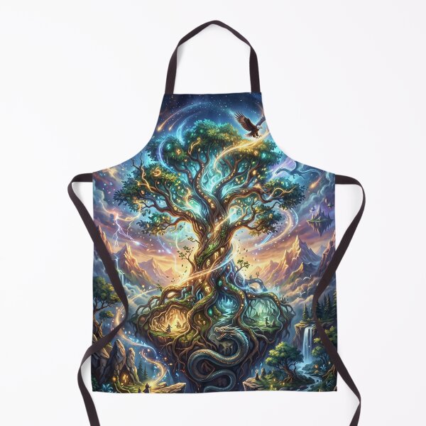 Item preview, Yggdrasil World Tree - Norse Mythology Art designed and sold by Lucid Dream Pixel.