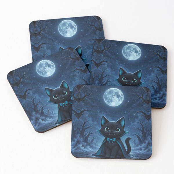 Item preview, The Purrfect Vampire - Blue Vampire Cat designed and sold by PurrfectWhisper.