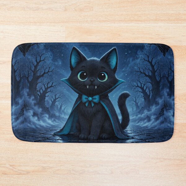 Item preview, The Purrfect Vampire - Blue Vampire Cat designed and sold by PurrfectWhisper.