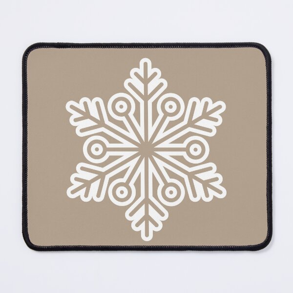 Item preview, Minimalist Snowflake Dusty Warm Gray Seamless Pattern Art designed and sold by ​Jyoti Digital Artist.