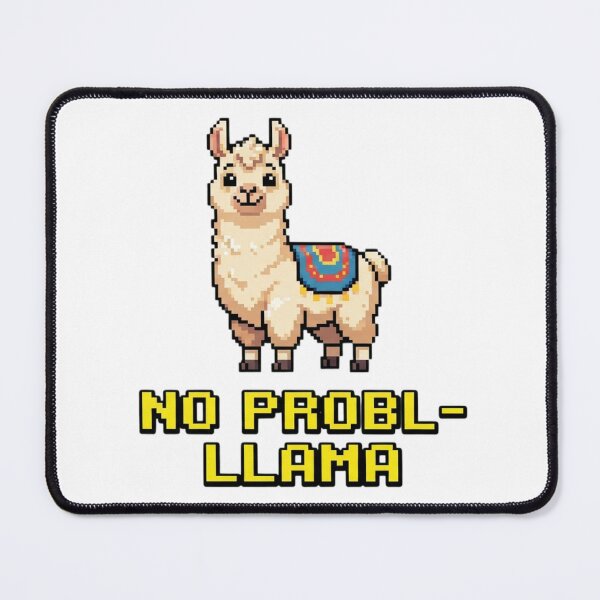 Item preview, No Probl-llama Cute Llama Art designed and sold by Zyra_urs1.