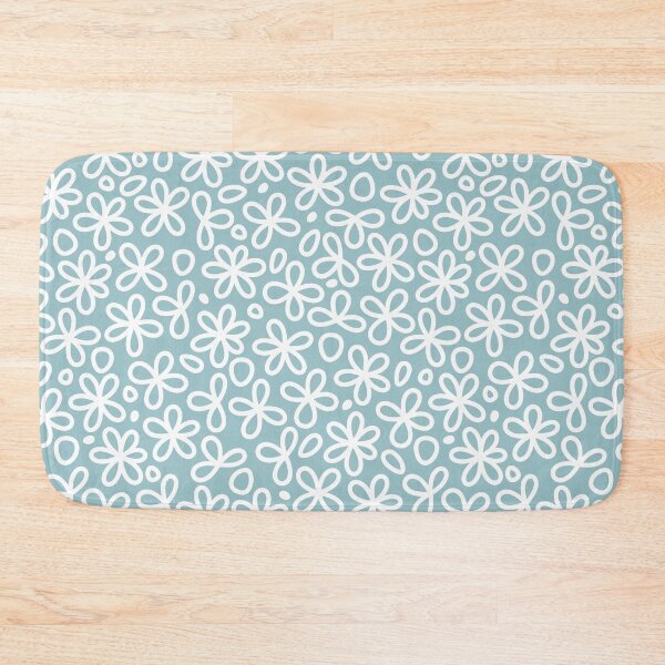 Item preview, Pastel Blue Doodle Flowers designed and sold by AmaiiDesigns.