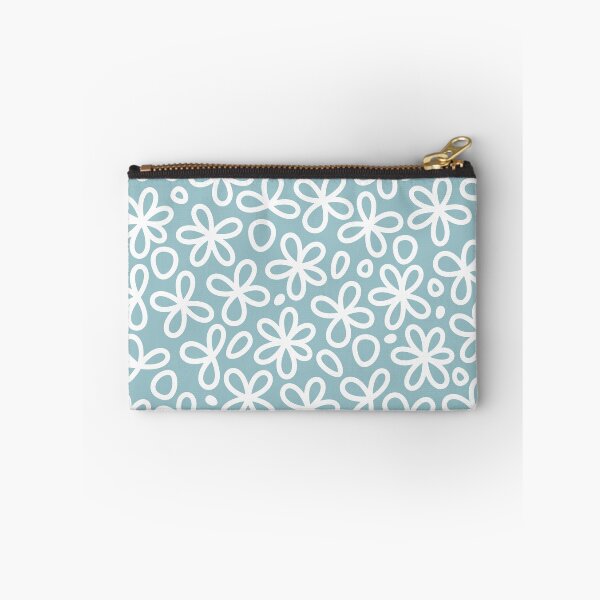 Item preview, Pastel Blue Doodle Flowers designed and sold by AmaiiDesigns.