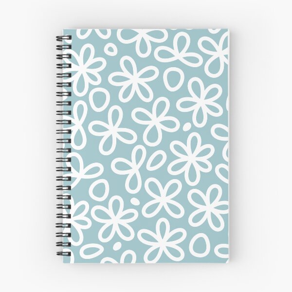 Item preview, Pastel Blue Doodle Flowers designed and sold by AmaiiDesigns.