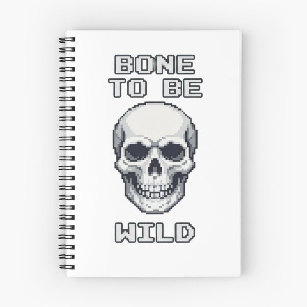 Item preview, Bone to Be Wild Skull Pixel Art designed and sold by Zyra_urs1.