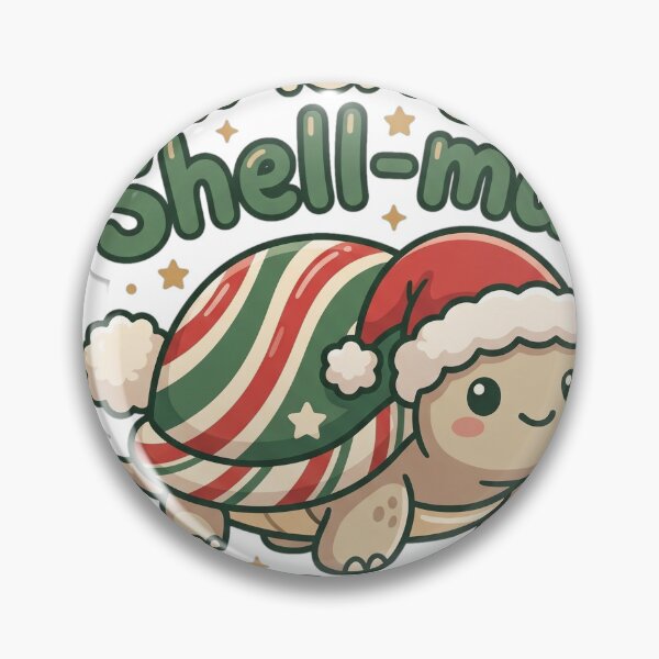 Artikelvorschau, Tortoise Christmas Merry Shell-mas Gift entworfen und verkauft von Soft Merch.