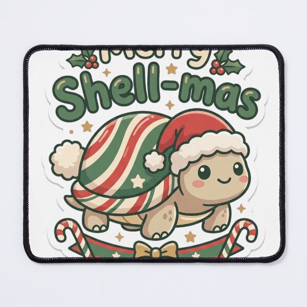 Item preview, Tortoise Christmas Merry Shell-mas Gift designed and sold by Soft Merch.