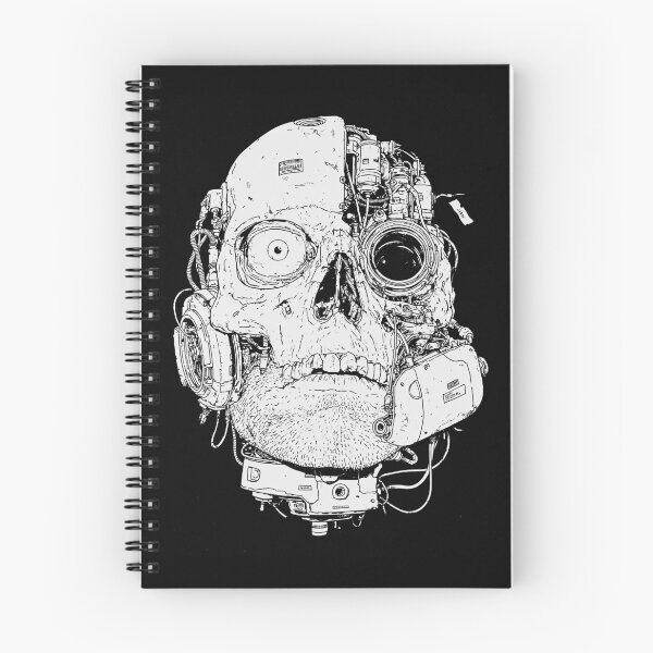Item preview, Cyborg Skull Portrait designed and sold by folskullyz.