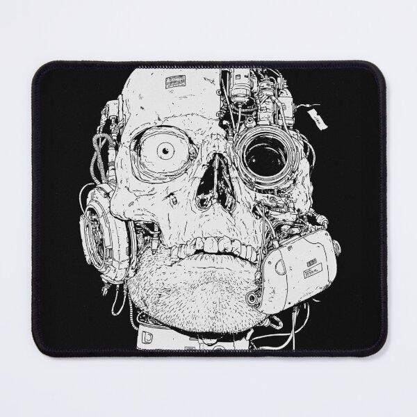 Item preview, Cyborg Skull Portrait designed and sold by folskullyz.
