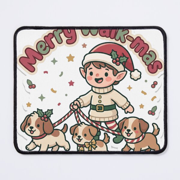 Item preview, Dog Walker Christmas Merry Walk-mas Gift designed and sold by Soft Merch.