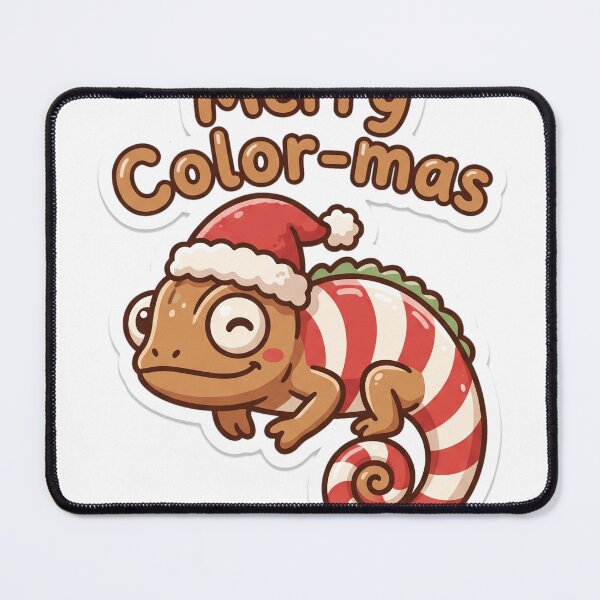 Item preview, Chameleon Christmas Merry Color-mas Gift designed and sold by Soft Merch.