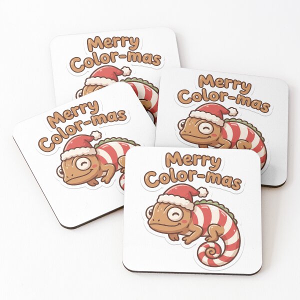 Item preview, Chameleon Christmas Merry Color-mas Gift designed and sold by Soft Merch.
