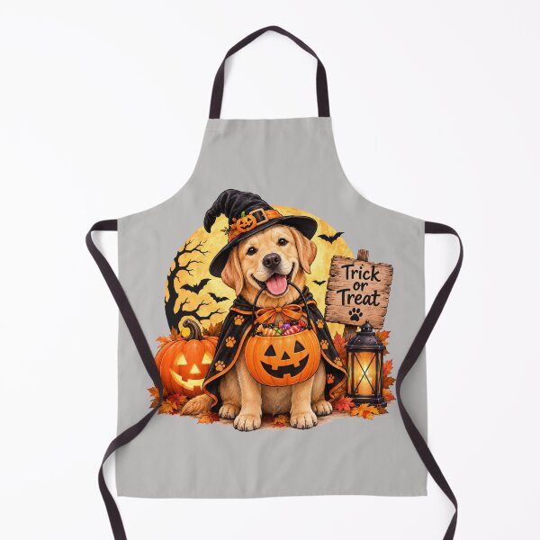 Item preview, Halloween Golden Labrador Trick or Treat - Cute Witch Dog designed and sold by Nature's Palette.