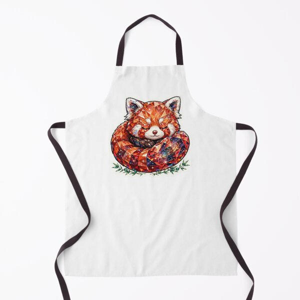 Item preview, Red Panda Crystal Sticker - Galaxy Sleeping Panda designed and sold by FineLineBotanical .