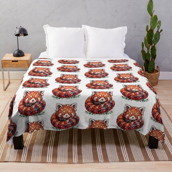 Item preview, Red Panda Crystal Sticker - Galaxy Sleeping Panda designed and sold by FineLineBotanical .