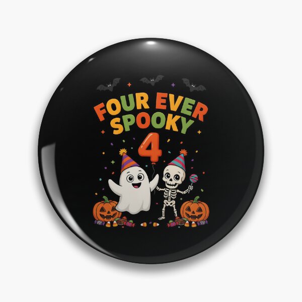 Item preview, Four Ever Spooky Halloween 4th Birthday Funny Ghost designed and sold by Redgiant87x.