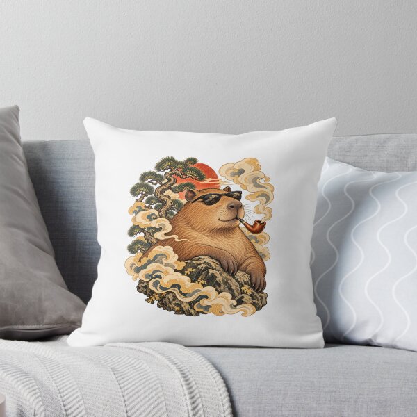 Item preview, Zen Capybara – Chill Lounging Capybara, Japanese Art designed and sold by Sleepy Safari.