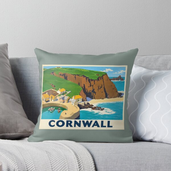 Item preview, Cornwall - Vintage British Travel Poster designed and sold by Grove of Things.