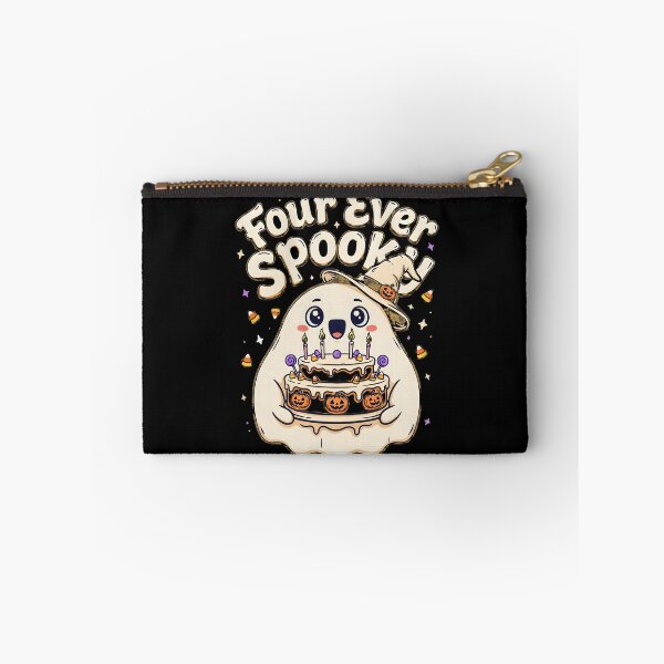 Item preview, Four Ever Spooky Funny Ghost Halloween Birthday Party designed and sold by Redgiant87x.