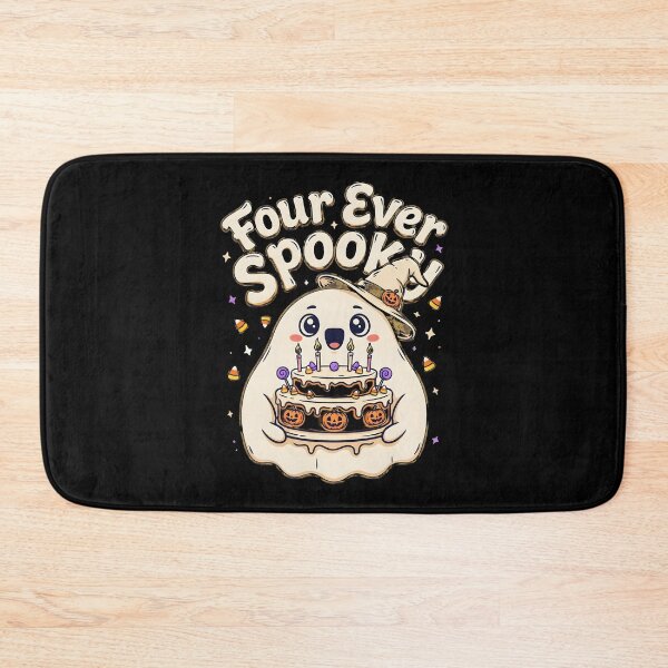 Item preview, Four Ever Spooky Funny Ghost Halloween Birthday Party designed and sold by Redgiant87x.