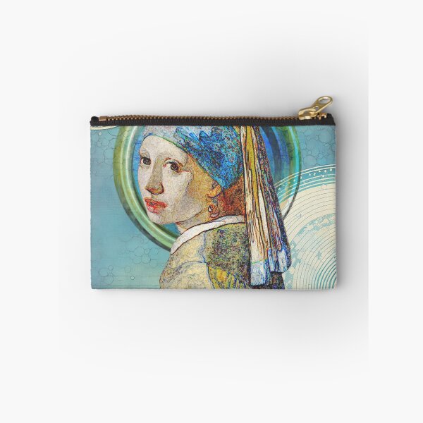 Item preview, Girl with a Pearl Earring - Modern Abstract Vermeer Remix designed and sold by ZJDesignsArt.