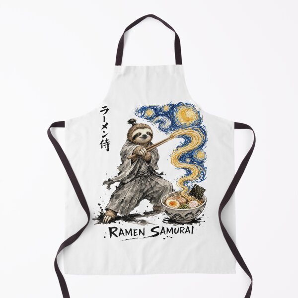 Item preview, Sloth Ramen Samurai Noodles with chopsticks, starry night designed and sold by JessArty ⭐⭐⭐⭐⭐.