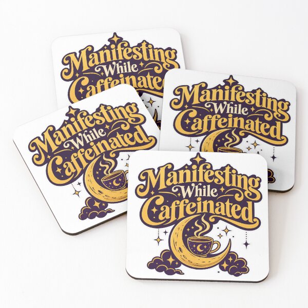 Item preview, Manifesting While Caffeinated Mystical Design designed and sold by NovaToons.