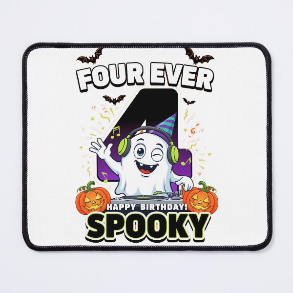 Item preview, Four Ever Spooky 4th Birthday Halloween Funny Ghost designed and sold by Redgiant87x.