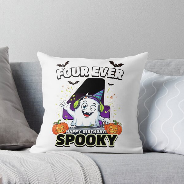 Item preview, Four Ever Spooky 4th Birthday Halloween Funny Ghost designed and sold by Redgiant87x.