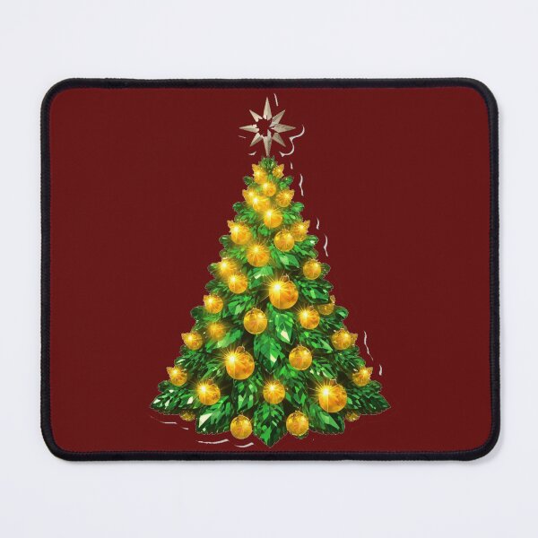 Item preview, Christmas Tree with Golden Ornaments Design designed and sold by MargaretPolanco.