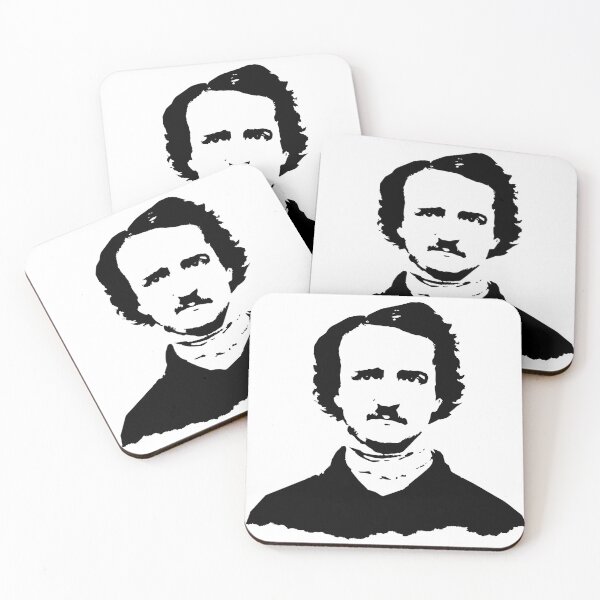 Artikelvorschau, Edgar Allan Poe Wandbild, gotisches Literaturporträt, Vintage-Schriftstellerdruck entworfen und verkauft von RickE.
