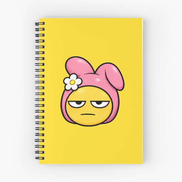 Item preview, Cute Pink Bunny judging Emoji designed and sold by FarieArt.