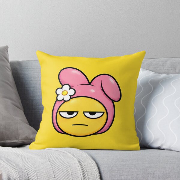 Item preview, Cute Pink Bunny judging Emoji designed and sold by FarieArt.