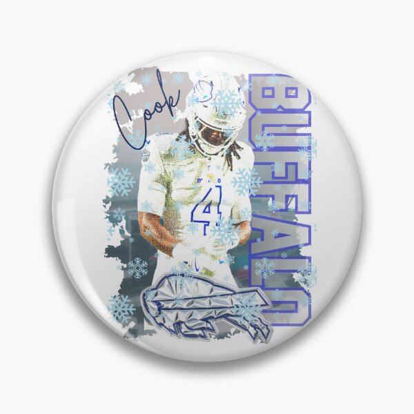 Item preview, James Cook Buffalo Football Retro 90s Vintage Bootleg Style Snowflake Blizzard designed and sold by Thogan0416.