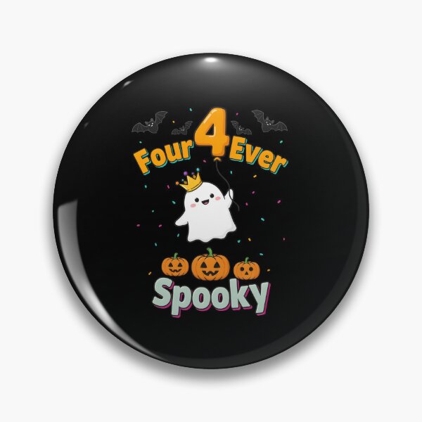 Item preview, Four Ever Spooky Halloween Ghost 4th Birthday Party designed and sold by Redgiant87x.