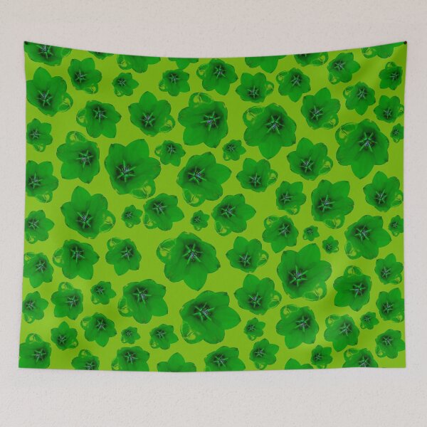Item preview, English Garden - Green Tulip Floral Pattern. designed and sold by PurrfectWhisper.