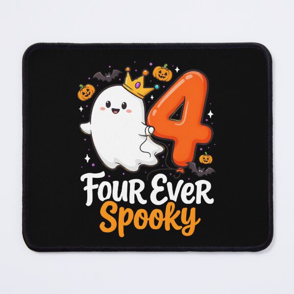 Item preview, Four Ever Spooky Funny Ghost Halloween Birthday designed and sold by Redgiant87x.