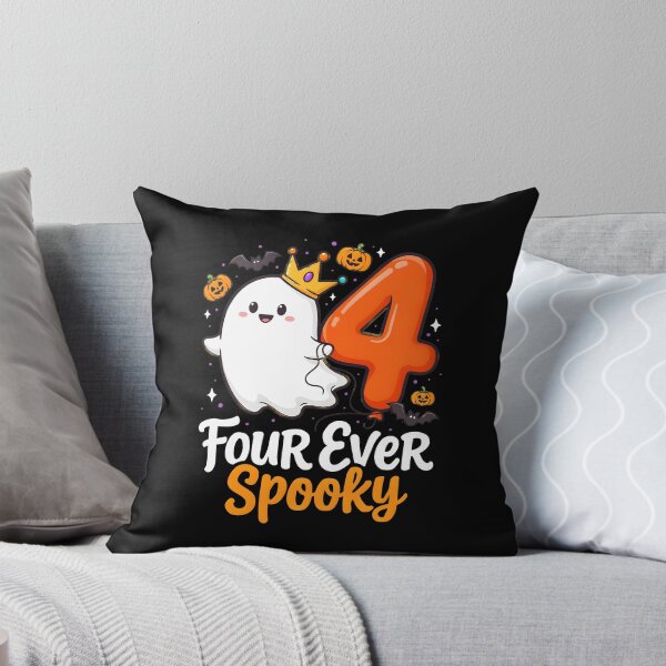 Item preview, Four Ever Spooky Funny Ghost Halloween Birthday designed and sold by Redgiant87x.